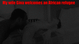 My wife Gina and an African man ( A gif from the original video ).gif